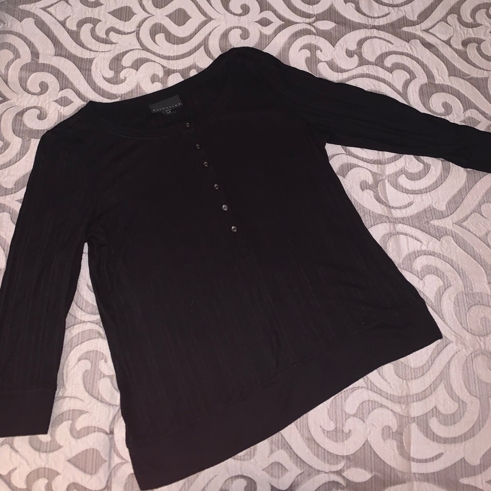 Black button down shirt